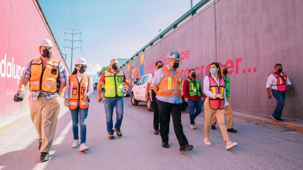 Rehabilitación del paso deprimido en Guadalupe al 70%