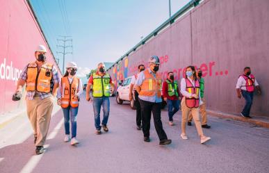 Rehabilitación del paso deprimido en Guadalupe al 70%