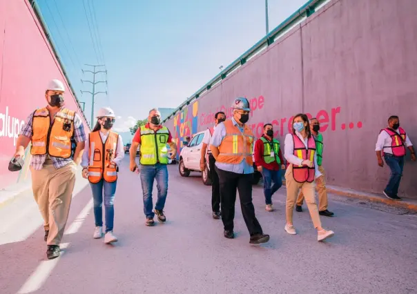 Rehabilitación del paso deprimido en Guadalupe al 70%