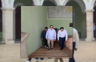 Joaquín Díaz Mena llega a Palacio de Gobierno como gobernador electo de Yucatán