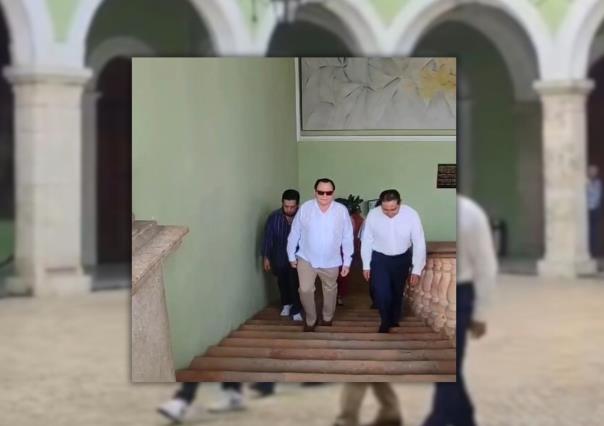 Joaquín Díaz Mena llega a Palacio de Gobierno como gobernador electo de Yucatán