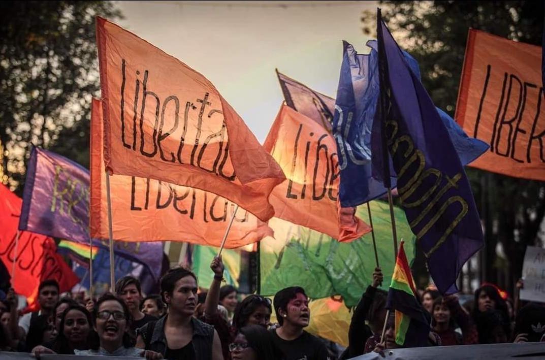 Marcha Bloque Disidente. Foto: @edgarabato