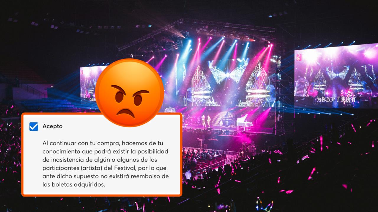 Clausula de no reembolso de Ticketmaster / Foto: Redes Sociales