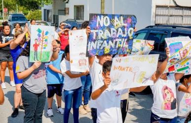 Marcha en Nuevo Laredo conmemora el Día Mundial contra el Trabajo Infantil