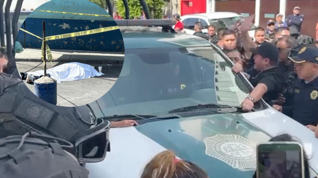 Hombre muere por infarto tras riña entre civiles y policías en Leyes de Reforma