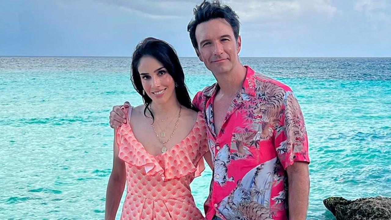 Sandra Echeverría  y Leonardo de Lozanne se dieron el tiempo de viajar a la Riviera Maya. Foto. Especial