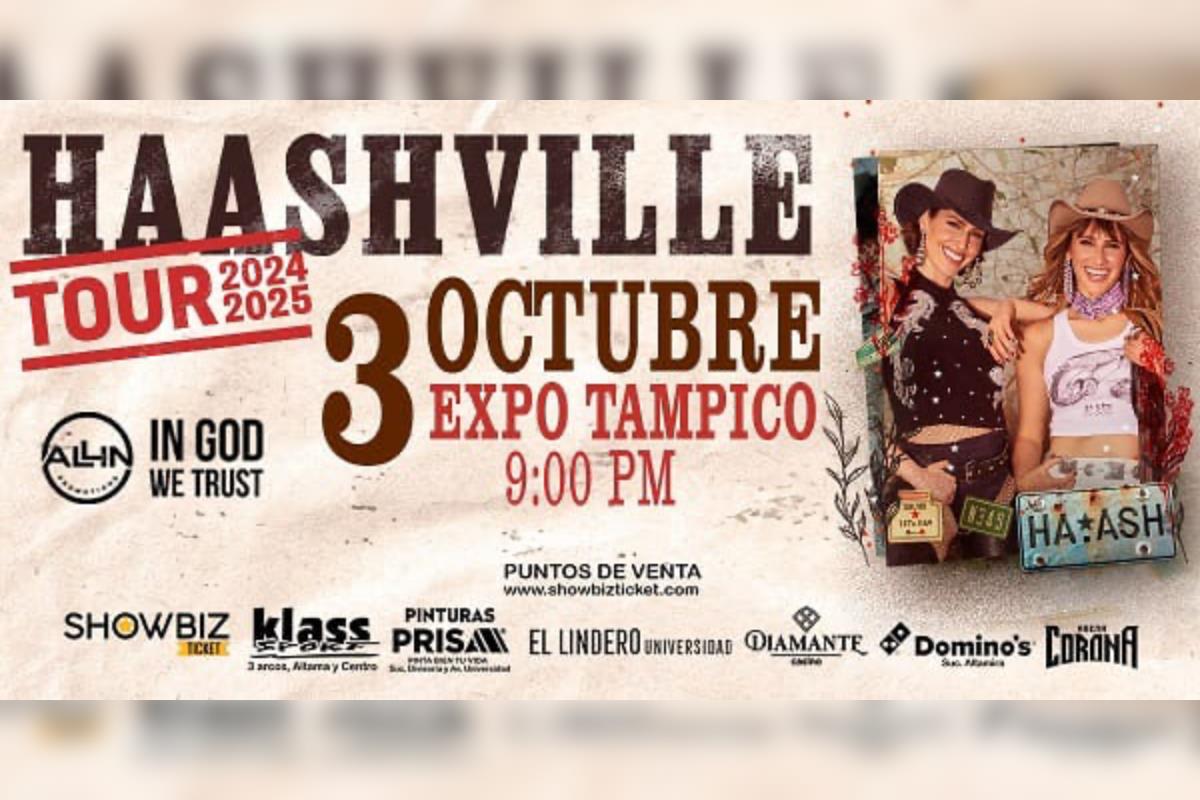 Ha- Ash se presentará en Tampico, Tamaulipas el próximo 03 de octubre. Foto: Ha- Ash