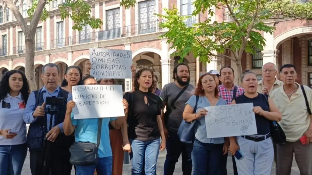 Protestan reporteros por agresión contra compañera en Morelos