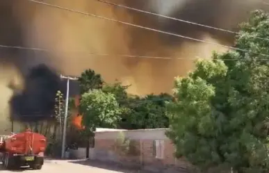 Explosión de transformador, causa incendio forestal en Sonora