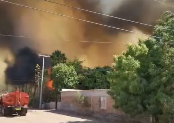 Explosión de transformador, causa incendio forestal en Sonora