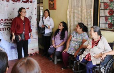 Azucena Cisneros inicia gira de agradecimiento en Ecatepec