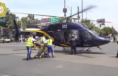 La SSC traslada vía aérea a una persona electrocutada en Magdalena Contreras