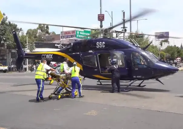 La SSC traslada vía aérea a una persona electrocutada en Magdalena Contreras