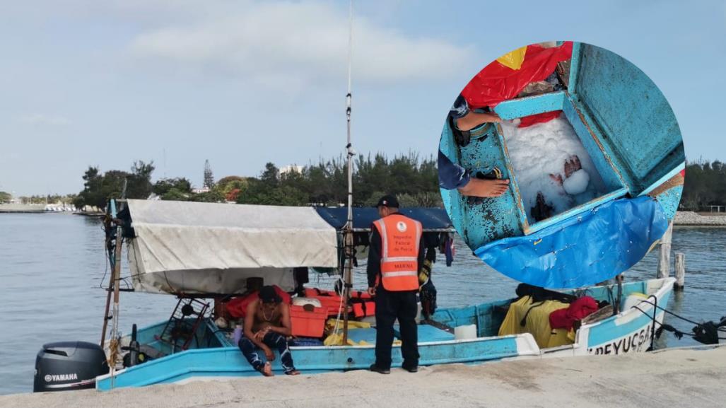 Decomisan más de una tonelada de pescado en puerto de abrigo de Yucalpetén