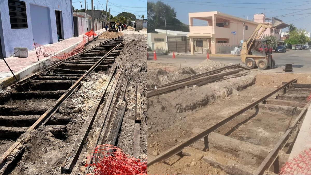 Las rieles han sido visitadas por vecinos curiosos Fotos: Redes Sociales