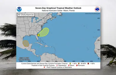 Aumenta a 40% la probabilidad de ciclón tropical en el Golfo de México