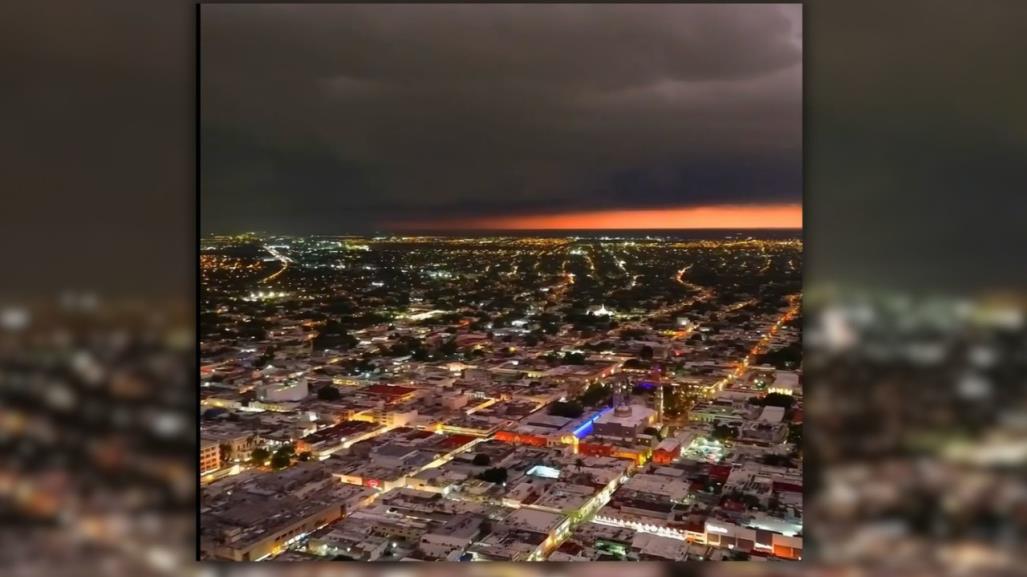 Así se ve desde las alturas una tormenta  en Mérida (VÍDEO)