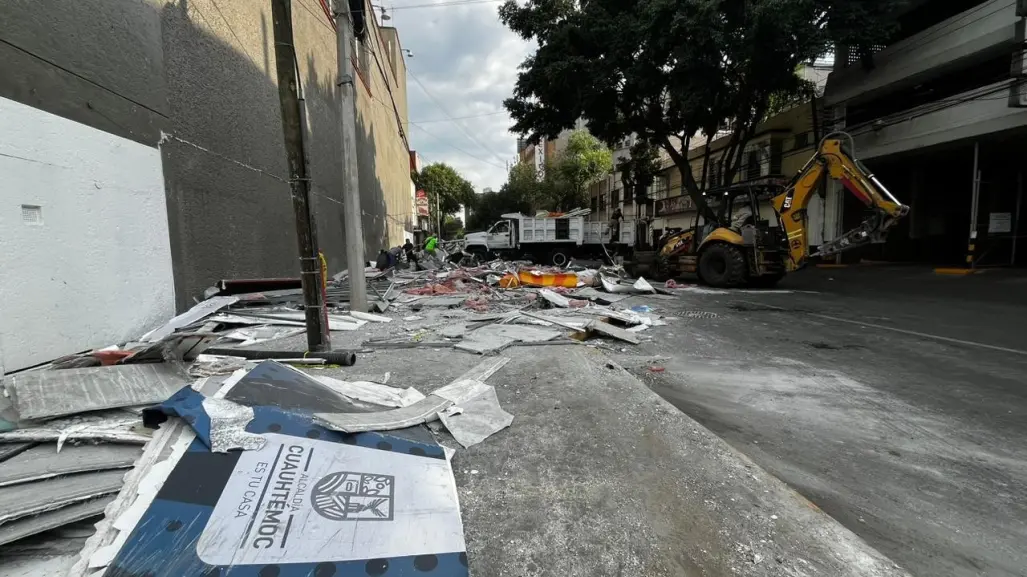 Adiós al túnel de la lucha libre frente a la Arena México ¡Lo demolieron!