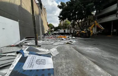 Adiós al túnel de la lucha libre frente a la Arena México ¡Lo demolieron!