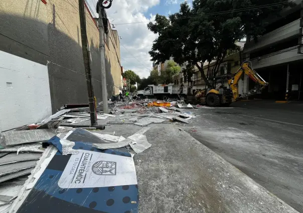 Adiós al túnel de la lucha libre frente a la Arena México ¡Lo demolieron!