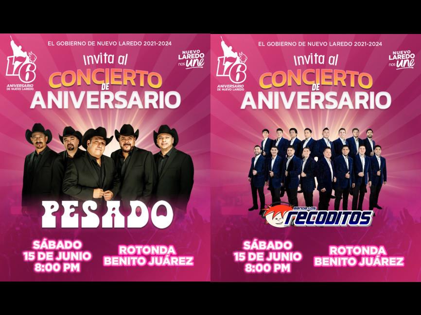 Cerrarán vialidades por concierto de aniversario con Pesado y Banda los Recodito