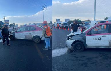 ¡Se queda dormido! Taxista en estado de ebriedad choca contra muro en Iztapalapa