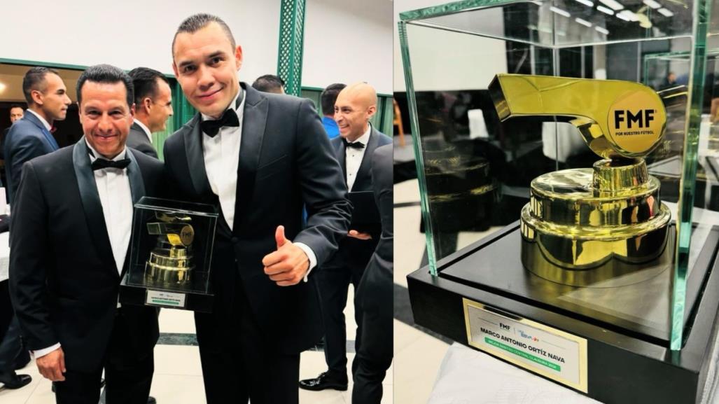 El Gato Ortiz recibe silbato dorado como el mejor árbitro de la Liga MX