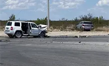 Sufre accidente carretero equipo de Claudia Sheinbaum en Coahuila