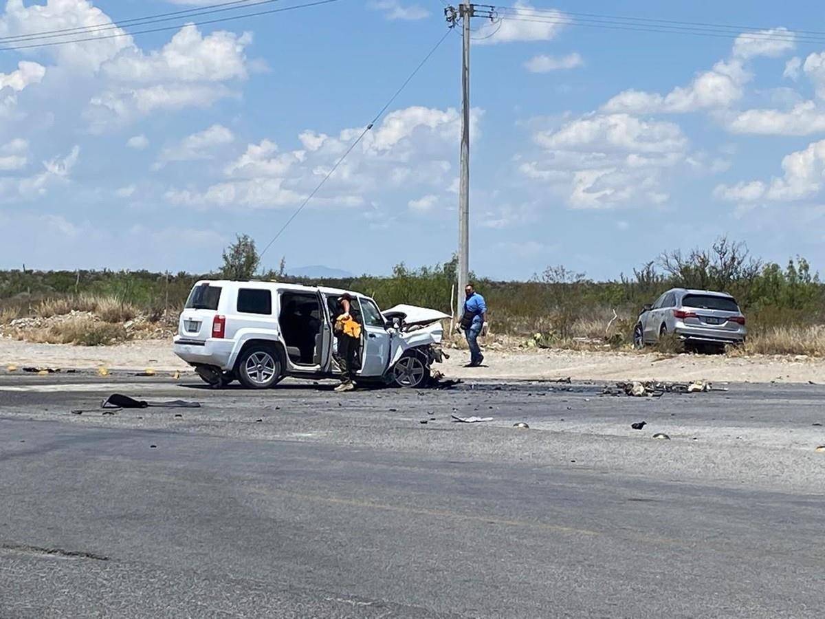 Sufre accidente carretero equipo de Claudia Sheinbaum en Coahuila