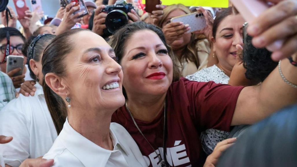 Tiene Claudia Sheinbaum calurosa bienvenida en Monterrey