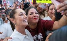 Tiene Claudia Sheinbaum calurosa bienvenida en Monterrey