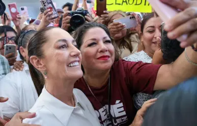 Tiene Claudia Sheinbaum calurosa bienvenida en Monterrey