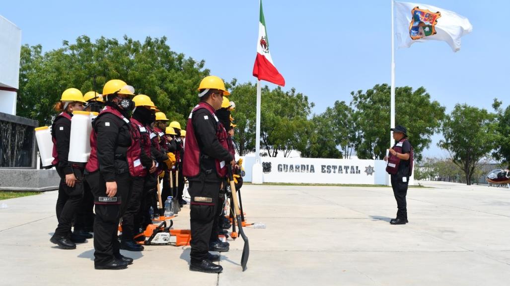 Plan Tamaulipas coadyuva en combate a incendio forestal en Gómez Farías