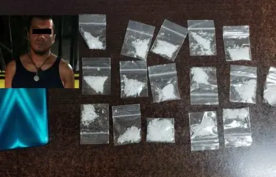 Detienen a hombre con 16 envoltorios de cocaína en Monterrey