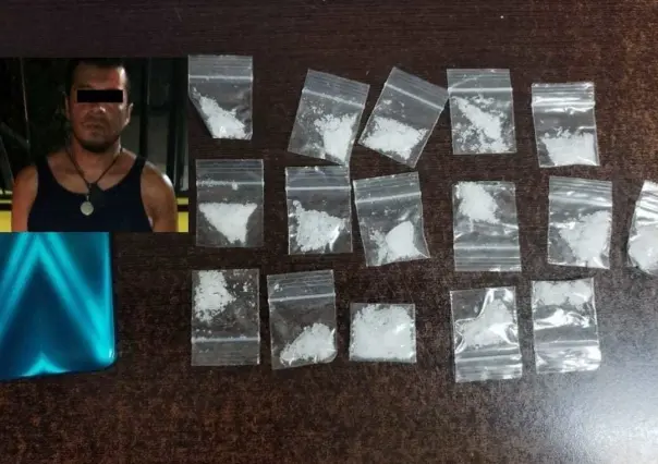 Detienen a hombre con 16 envoltorios de cocaína en Monterrey