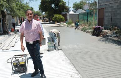 Avanza 30% pavimentación en la colonia Riberas de Santa  María en Juárez