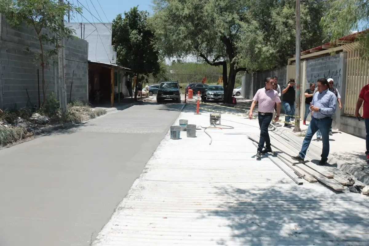Avanza 30% pavimentación en la colonia Riberas de Santa  María en Juárez