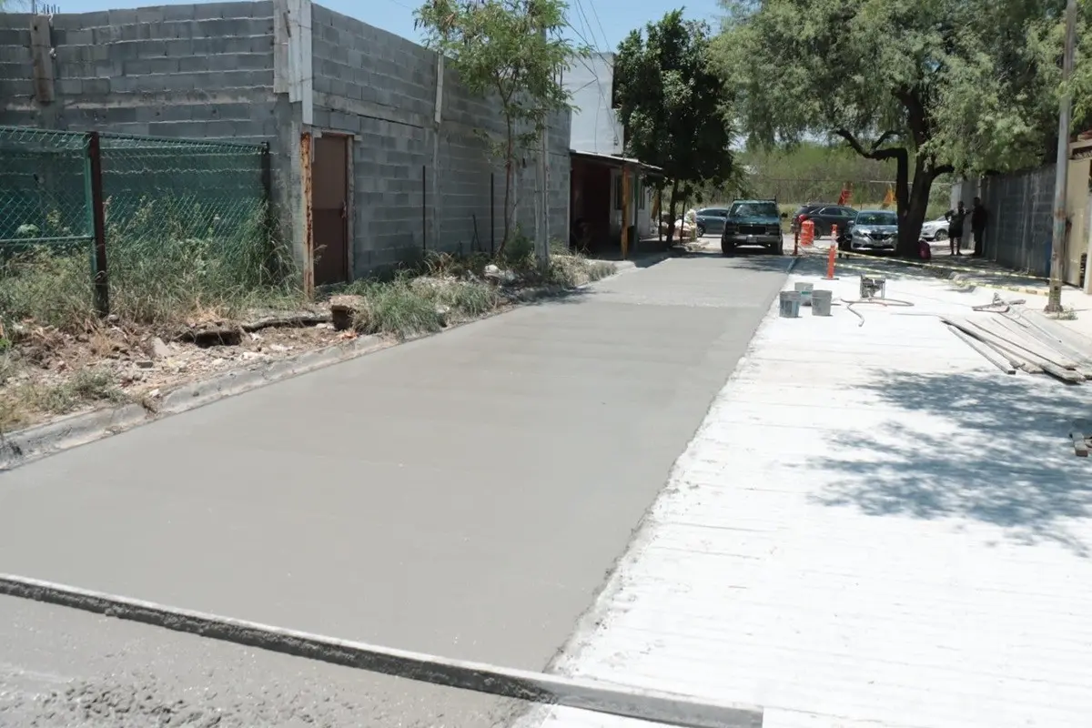 Avanza 30% pavimentación en la colonia Riberas de Santa  María en Juárez