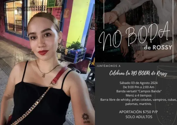 Joven cancela su boda por infidelidad y organiza una No Boda