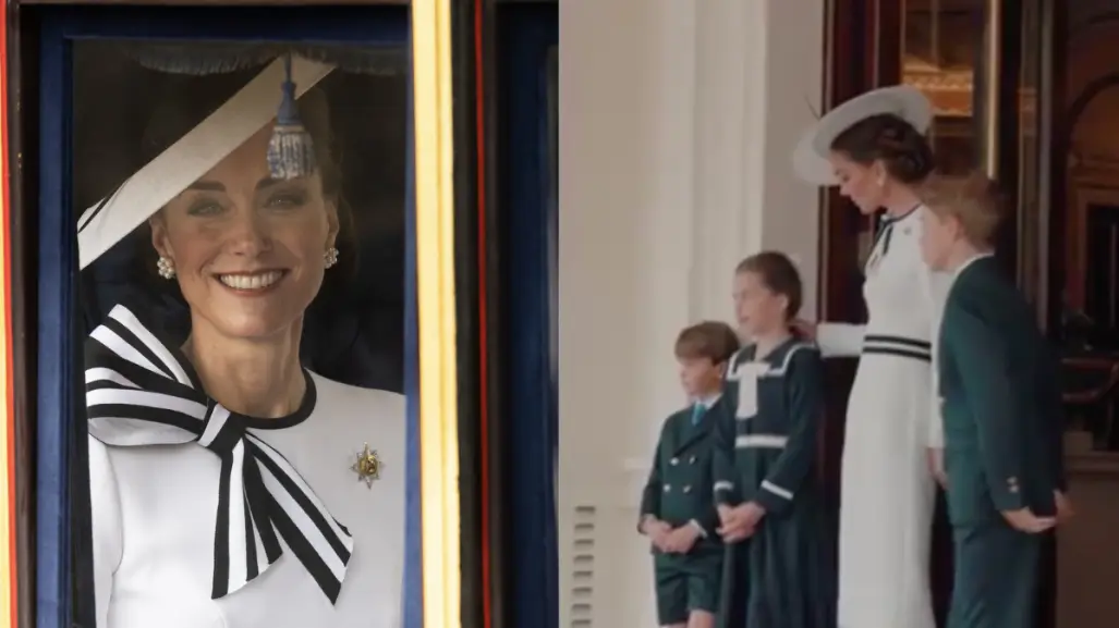 La princesa de Gales,Kate Middleton, reaparece en el Trooping the Colour