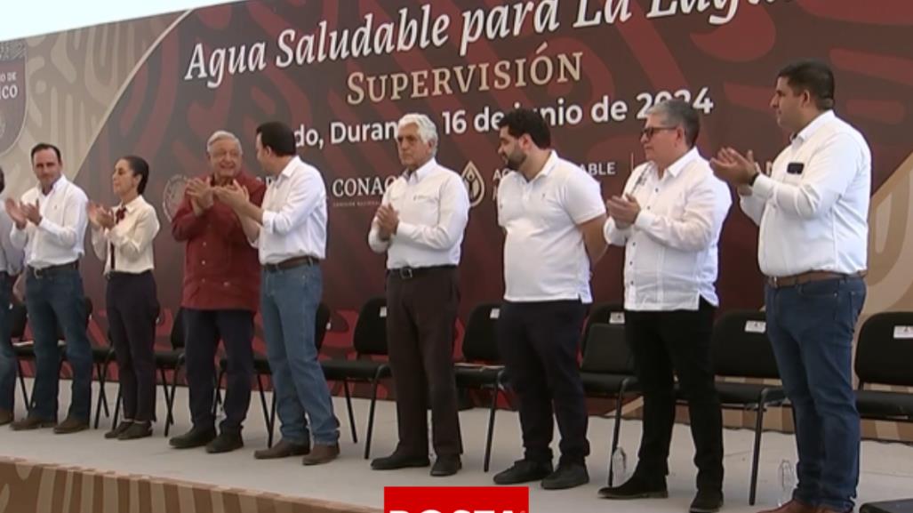 AMLO asegura apoyo continuo a programas sociales junto a Sheinbaum en La Laguna