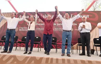 En Lerdo, AMLO y Claudia Sheinbaum supervisan Agua Saludable para La Laguna