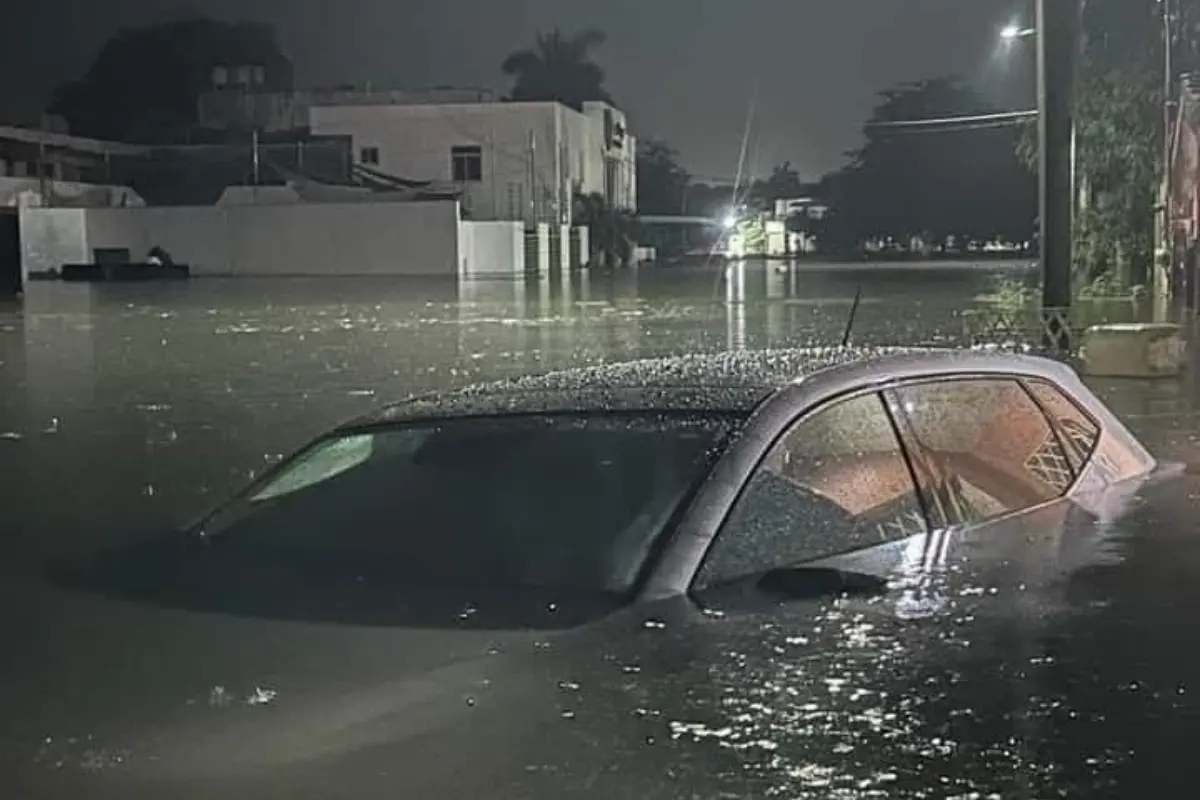 Intensas lluvias continuarán en el estado de Quintana Roo. Foto: @ZuritaCarpio