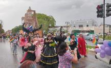 La fuerte lluvia no impidió marcha LGBT+ en Yucatán