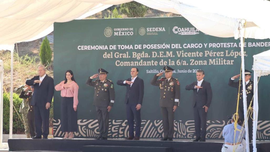 Renuevan mando de la Sexta Zona Militar en Saltillo