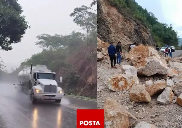 Intensas lluvias provocan deslaves en carreteras de Chiapas