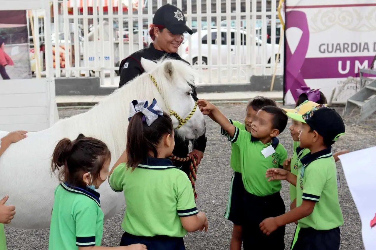 Entre las actividades que realiza el agrupamiento montado de la Guardia Estatal, destacan su participación en cabalgatas, desfiles y torneos de pesca. Foto: SSPT