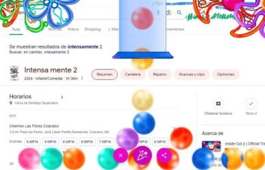 Así puedes obtener la animación de Intensamente 2 en Google