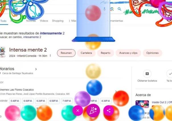 Así puedes obtener la animación de Intensamente 2 en Google