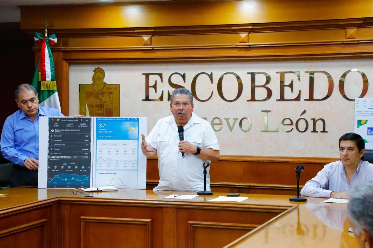 El Gobierno de Escobedo se declara listo para hacer frente a las fuertes lluvias. Foto. Seguridad Escobedo